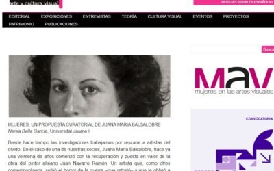 MUJERES. UNA PROPOSTA CURATORIAL DE JUANA MARIA BALSALOBRE (Nerea Bella García. MAV – Dones en les Arts Visuals)
